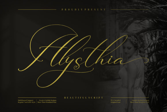Alysthia Script Font for Elegant Digital Branding