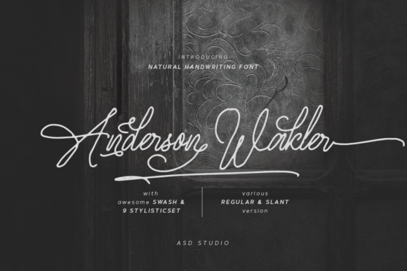 Anderson Wakler: A Vintage Script Font for Editorial Elegance