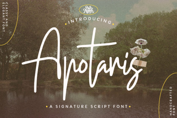 Apotaris Script Font for Handmade Branding