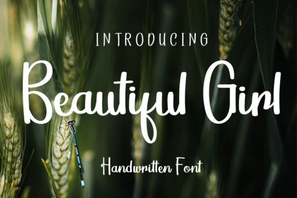 Beautiful Girl Font for Bright, Life-Filled Campaign Design