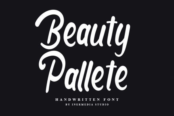 Beauty Pallete Script Handwritten Font for Makers