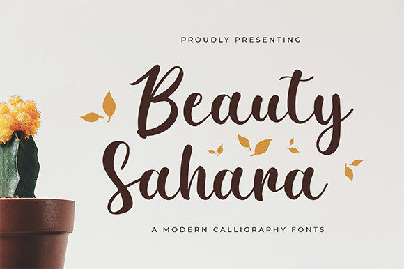 Beauty Sahara Script Font for Editorial Design