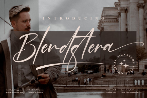 Blendstera: The Elegant Script Handwritten Font for Modern Designers