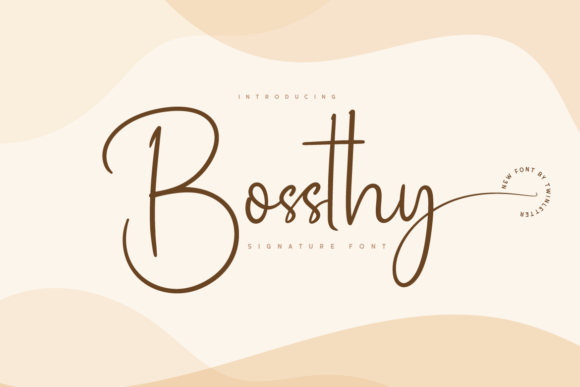 Bossthy: A Delicate Script Font for Elegant Digital Branding