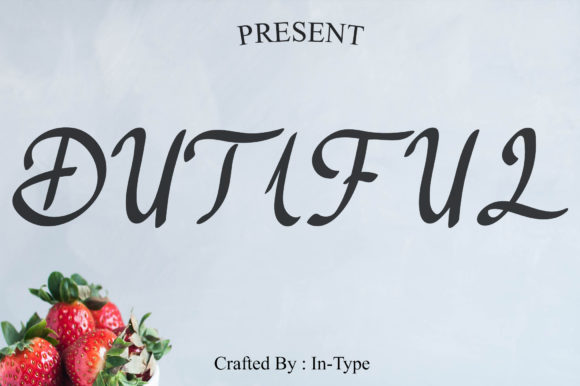Dutiful Script Font for Handmade Luxury Design