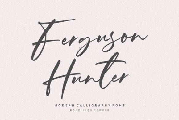 Ferguson Hunter Script Font for Playful Brand Identity