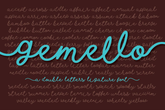 Gemello: A Delicate Script Handwritten Font for Elegant Design