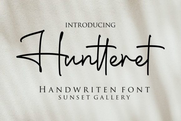Huntteret Font for Elegant Brand Identity