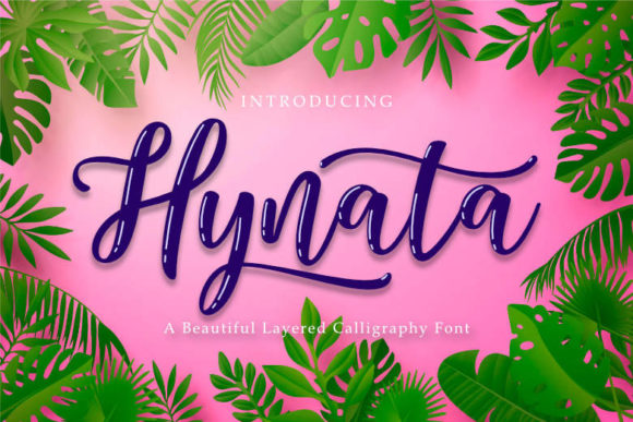 Hynata Script Font for Creative Editorial Design