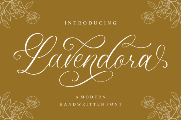 Lavendora: A Graceful Script Handwritten Font for Elegant Design