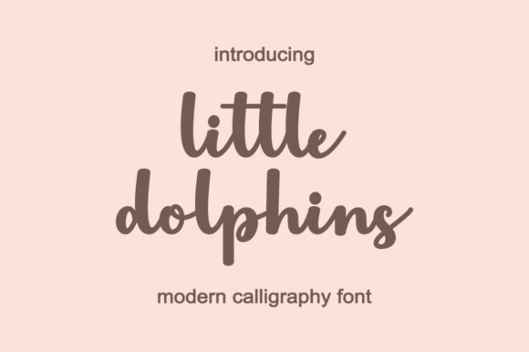 Little Dolphins Script Font for Elegant Handmade Designs
