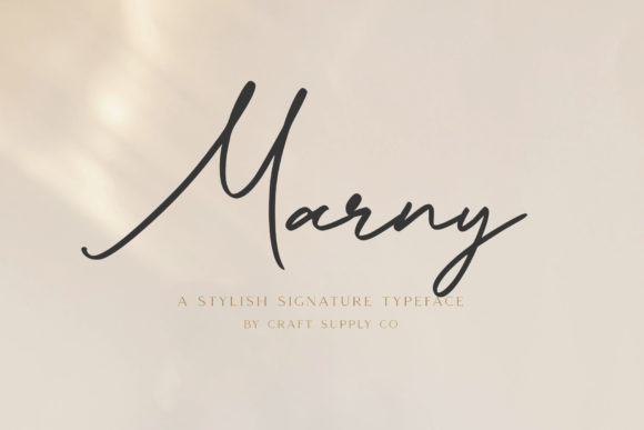 Marny Script Font for Handwritten Brand Charm
