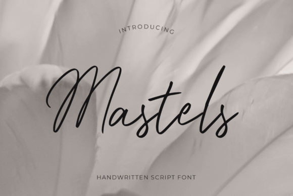 Mastels Script Font for Elegant Editorial Design