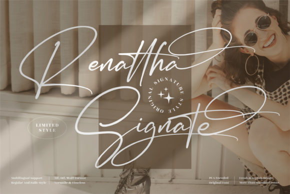Renattha Signate Font for Elegant Handmade Designs