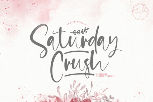 Saturday Crush Script Font for Small Business Branding