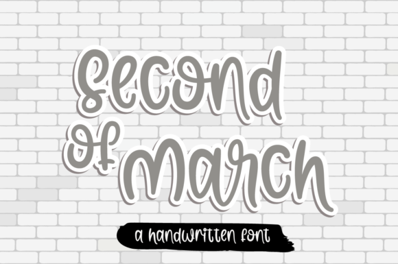 Second of March Script Font for Handmade Creators