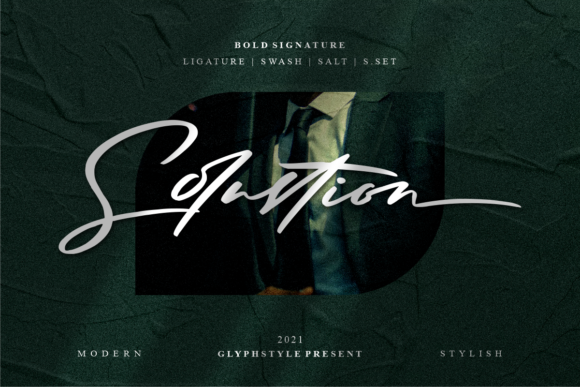 Solustion Font: Elegant Script Handwritten Fonts for Campaign Clarity