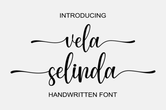 Vela Selinda: A Refined Script Handwritten Font for Digital Branding