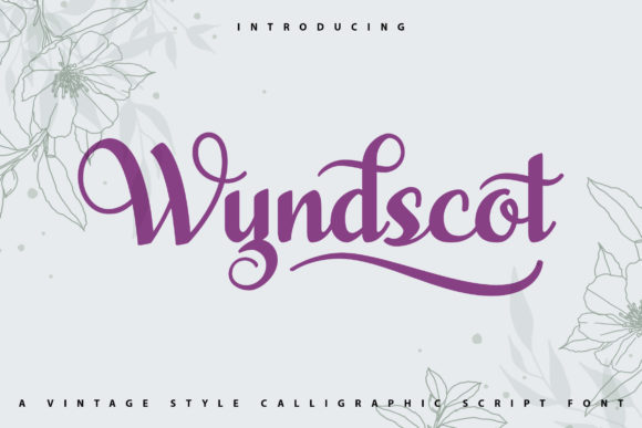 WyndScot Script Font for Elegant Digital Branding